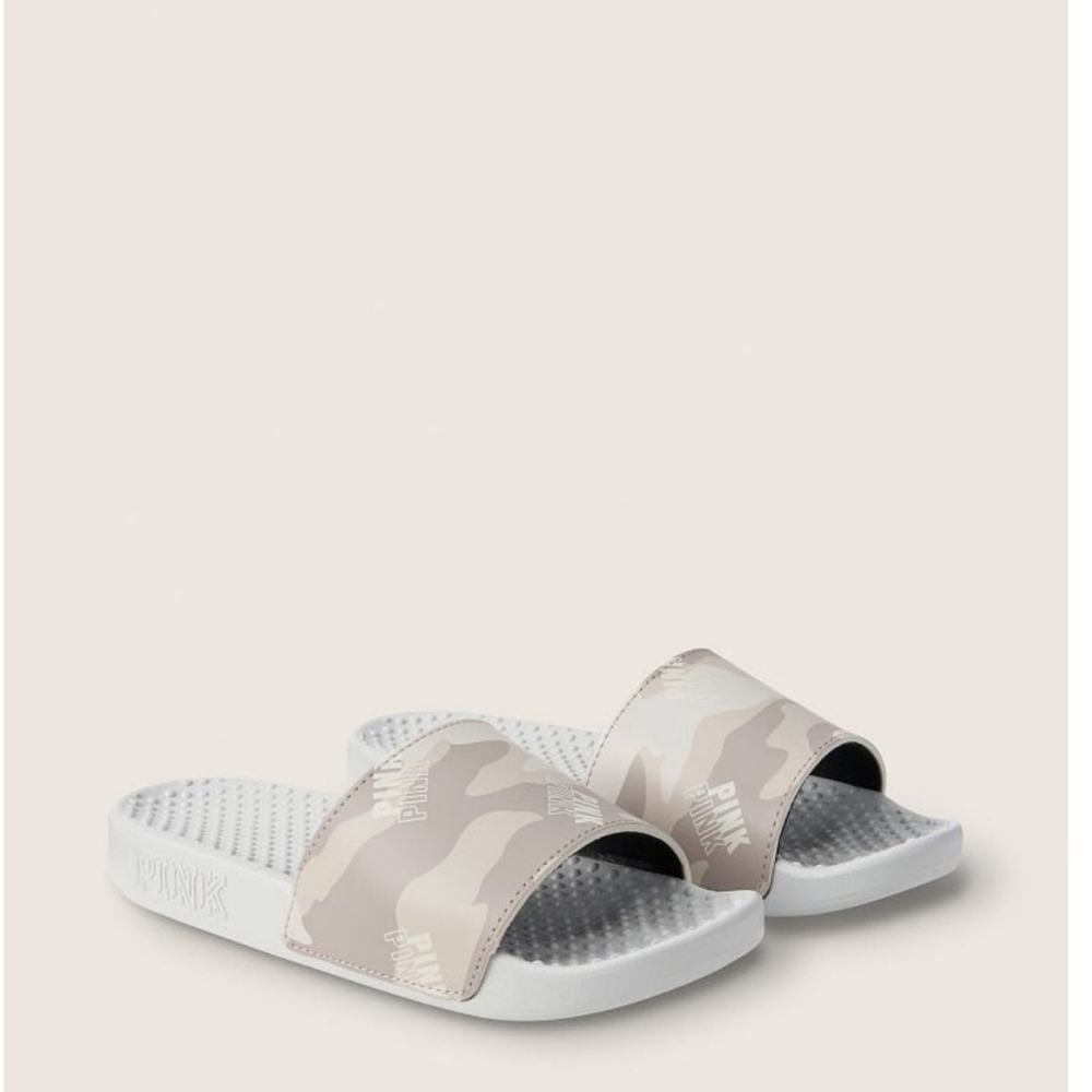 NWT Victoria's Secret Pink Camo Slides